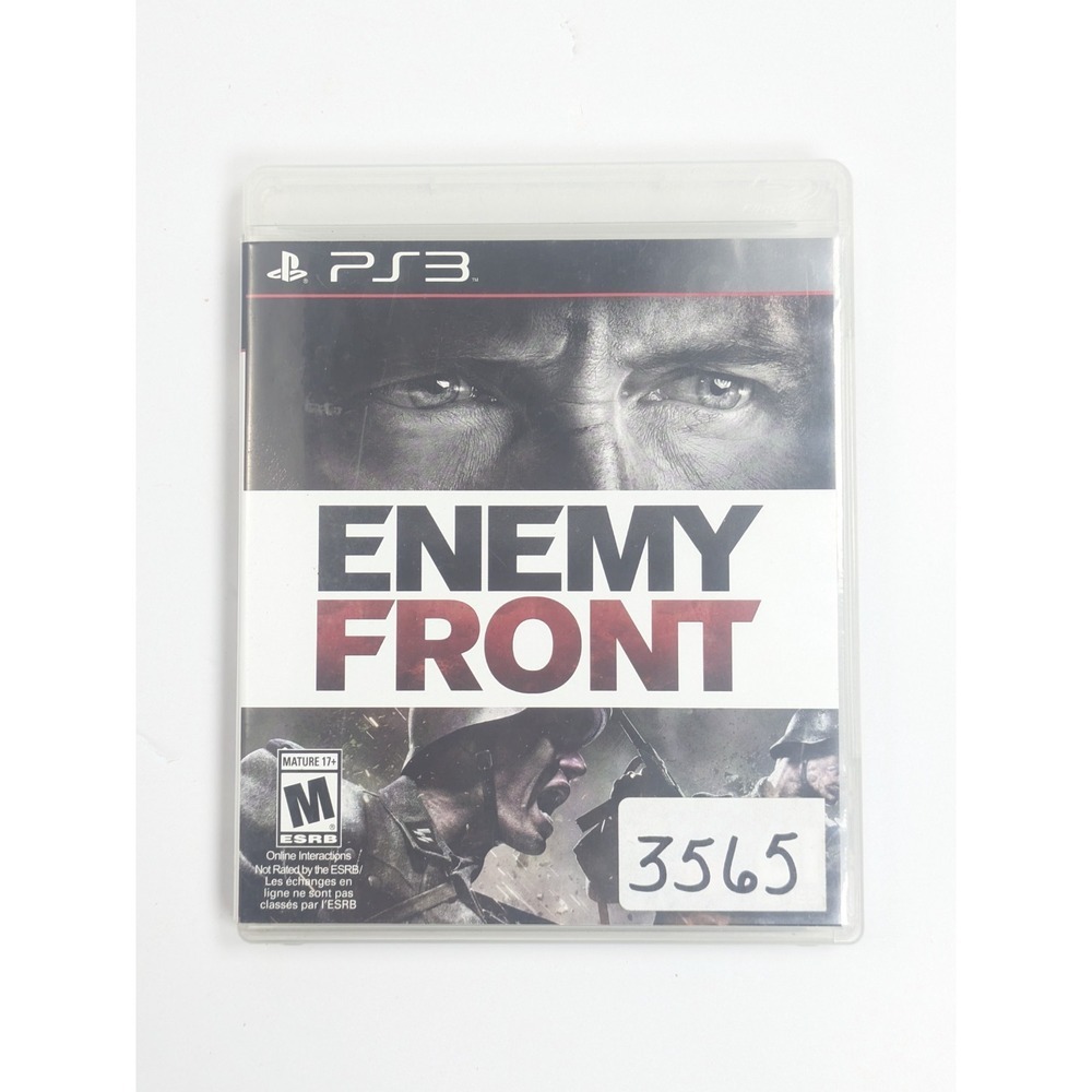 Enemy Front (Sony PlayStation 3 PS3, 2014 Bandai Namco) CIB Complete